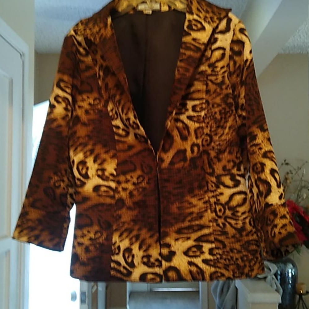Leopard print Blazer jacket